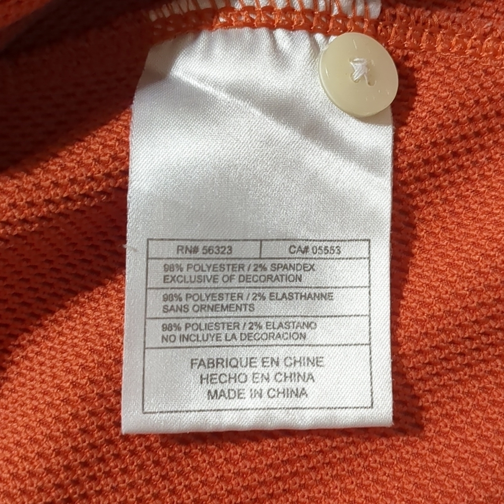 Nike Golf Orange Nike sphere dry shirt Men Medium - Picture 4 of 7